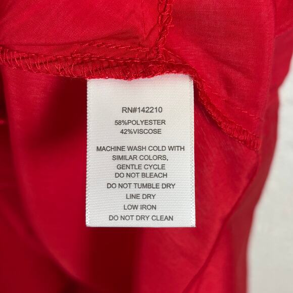 Mersea Red Endless Summer Sleeveless Dress Size Large XL - Picture 6 of 6